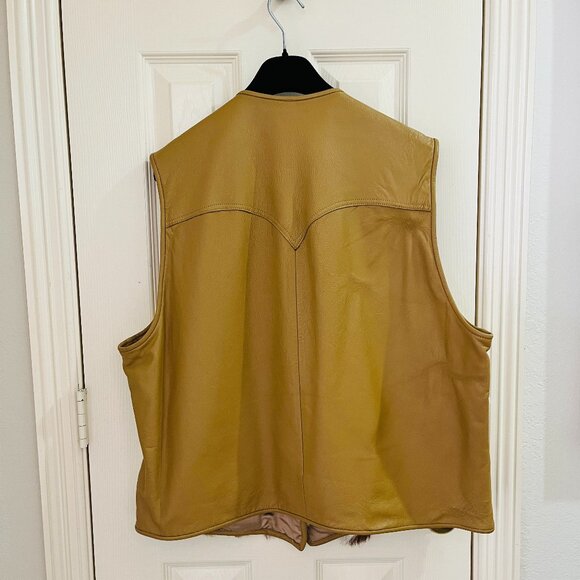 Vintage Bill Robinson cow hide vest size Large - Picture 9 of 17